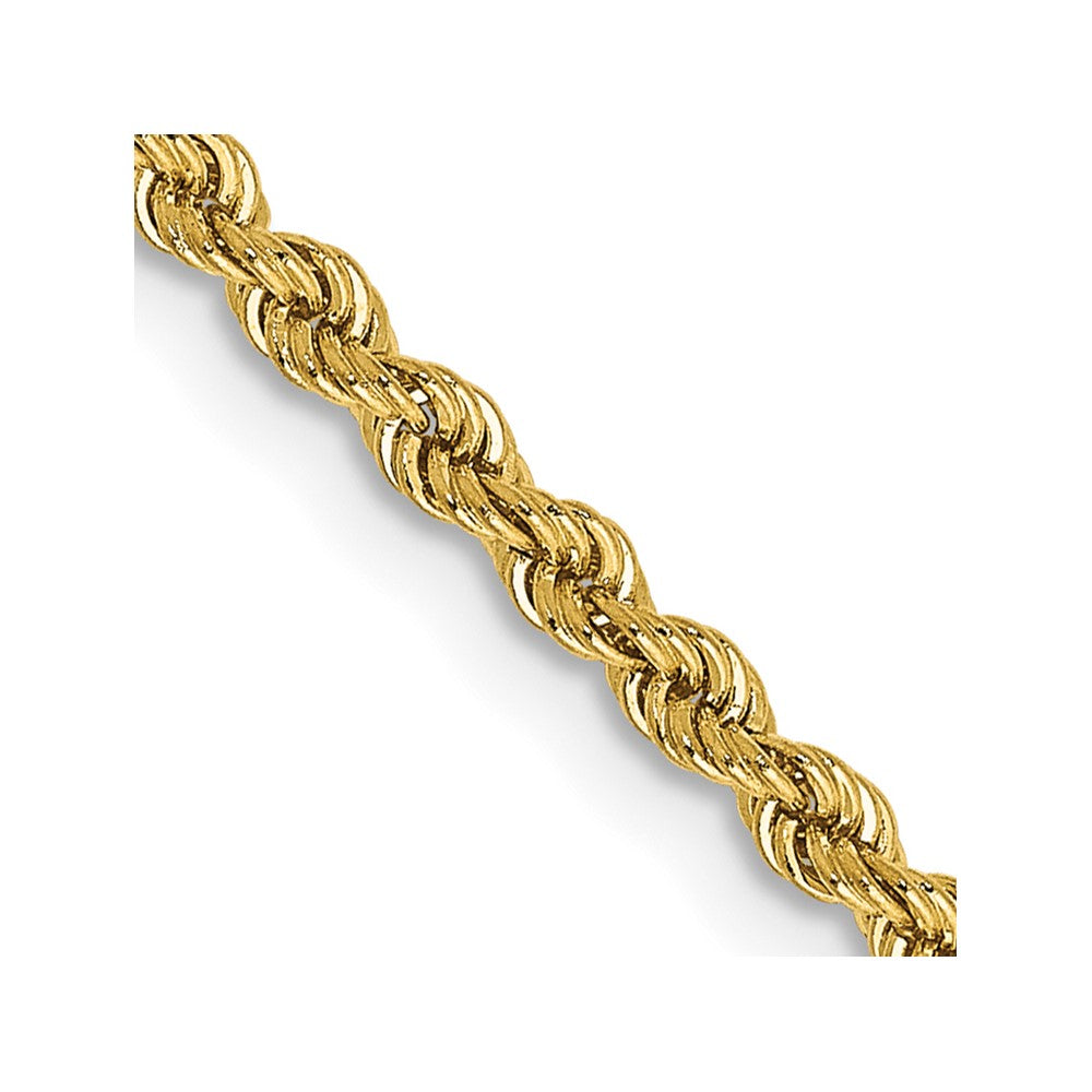 14K 30 inch 2.25mm Regular Rope with Lobster Clasp Chain