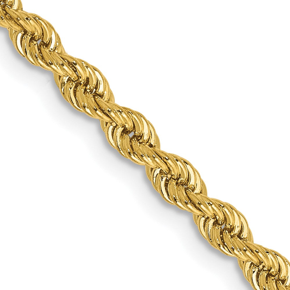 14K 24 inch 2.75mm Regular Rope with Lobster Clasp Chain