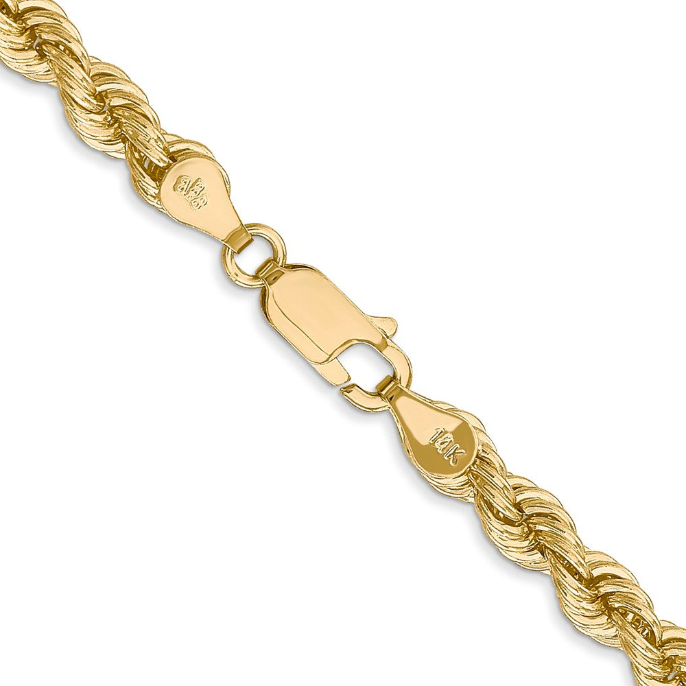 14K 20 inch 5mm Regular Rope with Lobster Clasp Chain