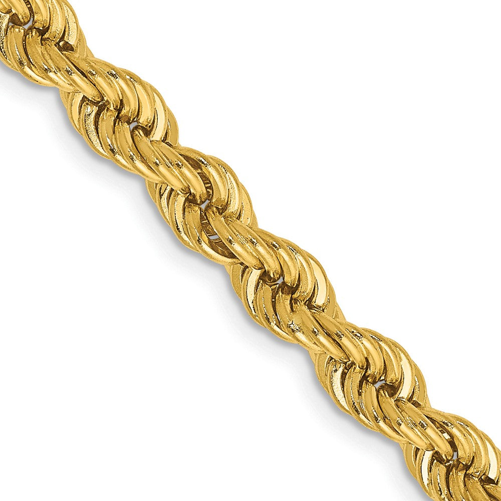 14K 20 inch 5mm Regular Rope with Lobster Clasp Chain