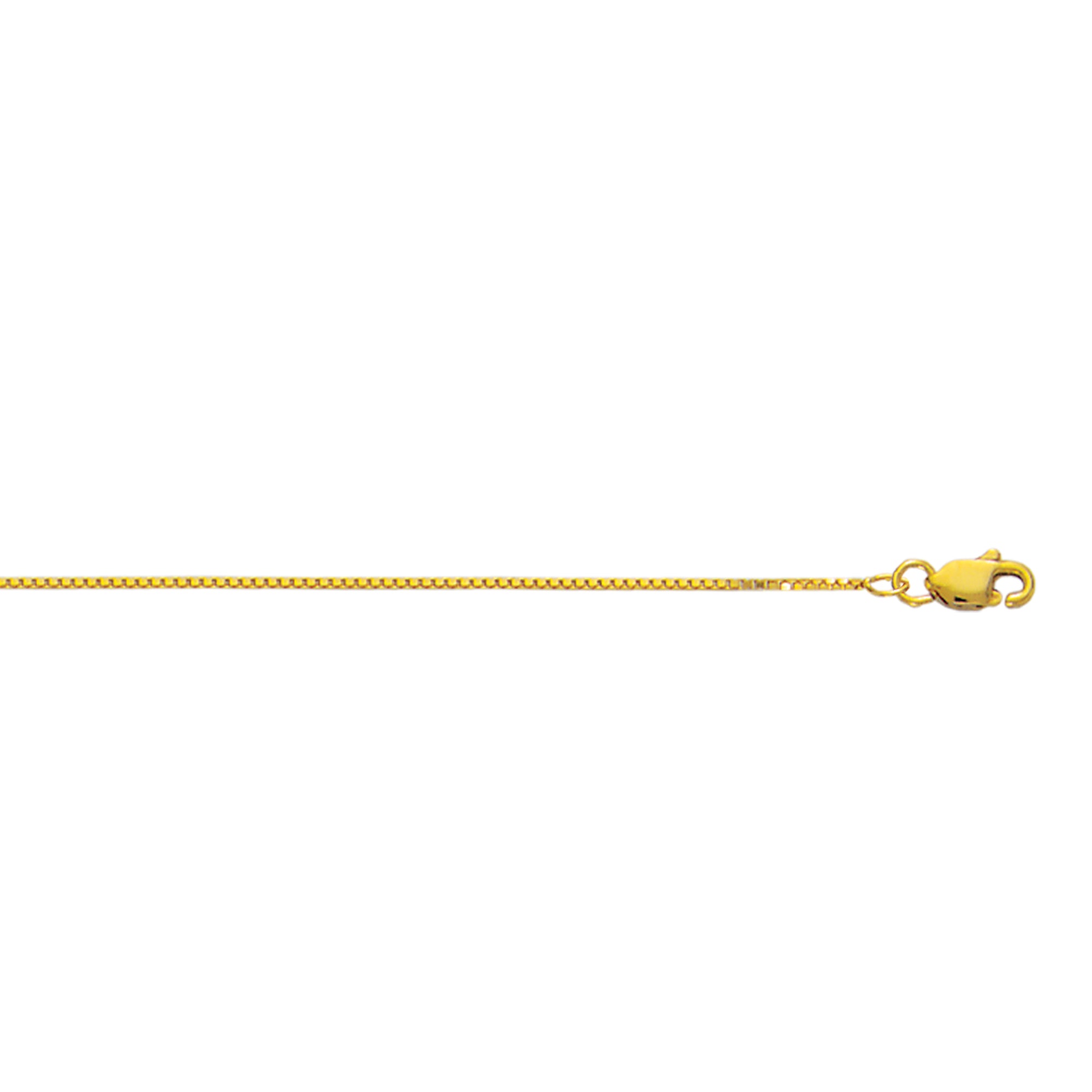 10K Yellow Gold 0.78mm Classic Box 30" Chain with Lobster Lock