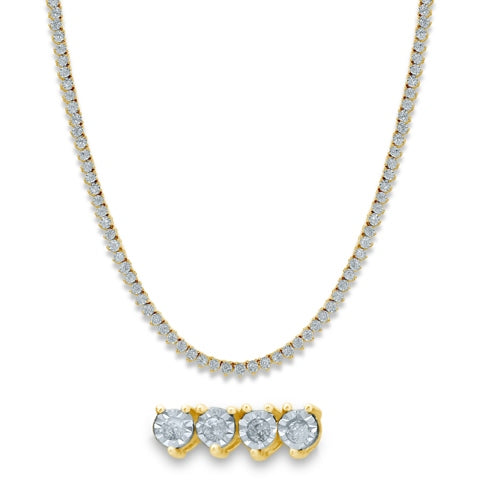 10K Yellow 2.11-2.20Ct D-Necklace