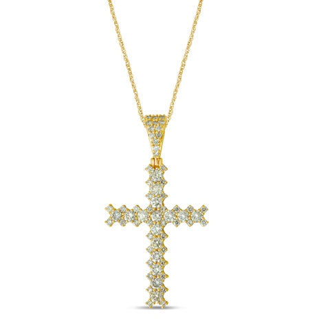 10K Yellow 2.97- 3.04Ct D-Dark Cross