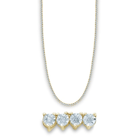 10K Yellow 2.11-2.20Ct D-Necklace