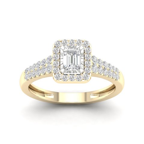 14K Yellow 0.50Ct D-Ladies Rings