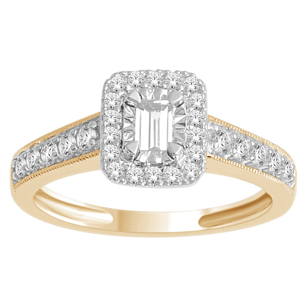 14K Yellow 0.50Ct D-Ladies Rings