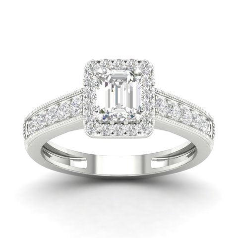 14K White 0.50Ct D-Ladies Rings