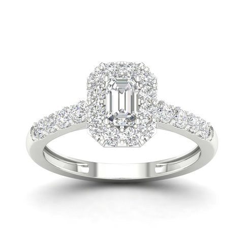 14K White 0.75Ct D-Ladies Rings