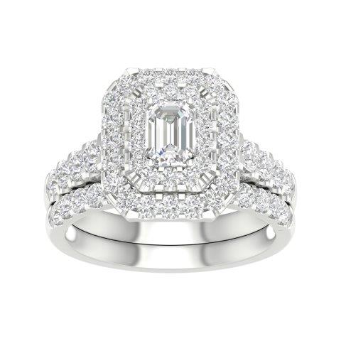 14K White 1.50Ct D-Ladies Rings