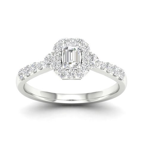 14K White 0.50Ct D-Ladies Rings