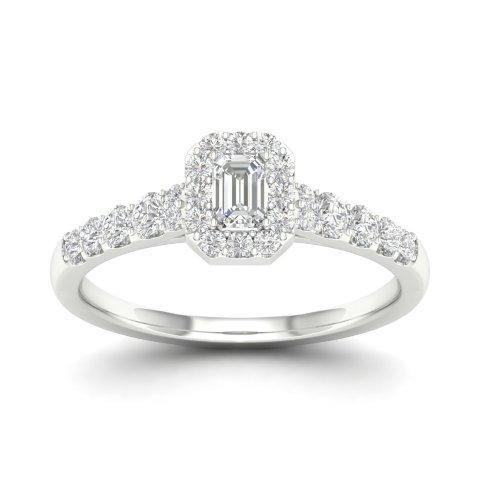 14K White 0.50Ct D-Ladies Rings