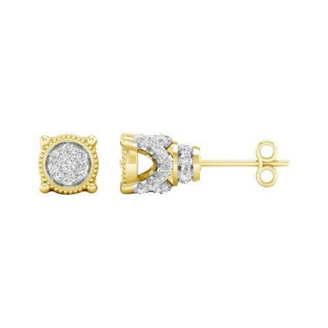 10K Yellow 0.15Ct D-Earring