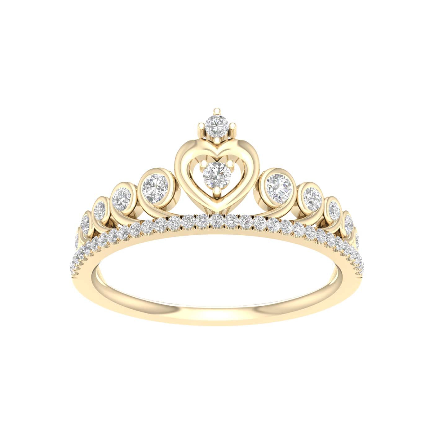 14K Yellow 0.25Ct D-Ladies Rings