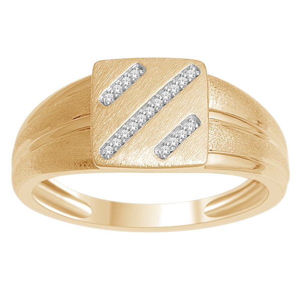 10K Yellow 0.05Ct D-Mens Rings