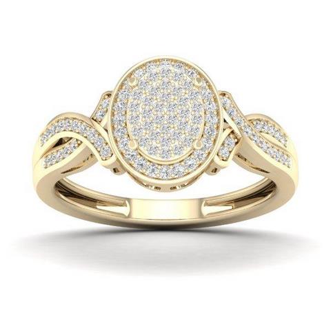 10K Yellow 0.25Ct D-Ladies Rings