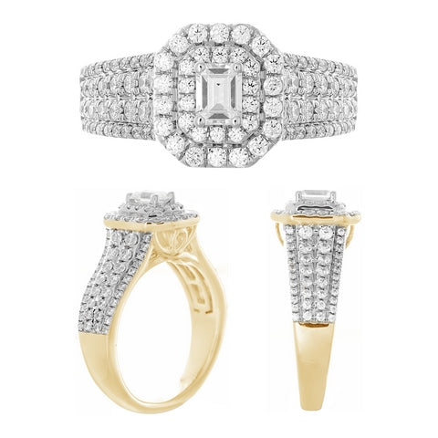 14K Yellow 1.20Ct D-Ladies Rings