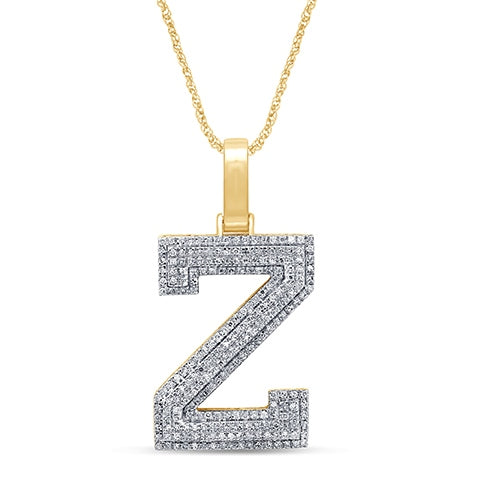 10K Yellow 0.40- 0.44 Ct D-Micropave Initial Z