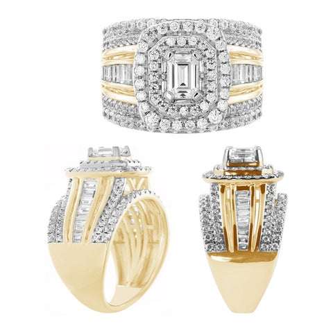 14K Yellow 1.95-2.05Ct D-Ladies Rings