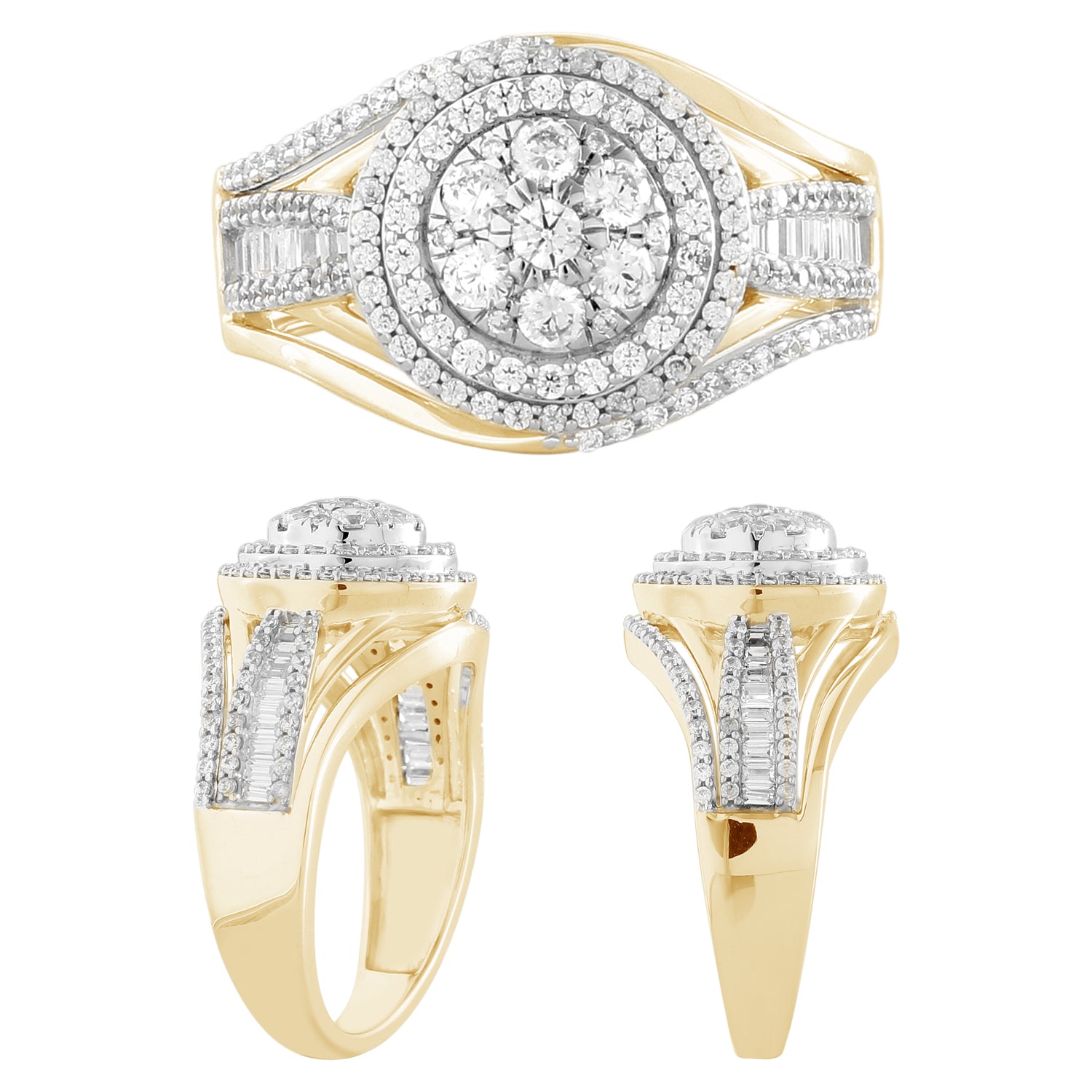 14K Yellow 0.96-1.00Ct D-Ladies Rings