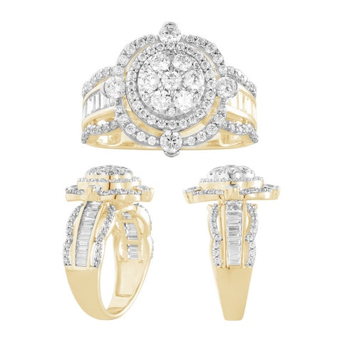 14K Yellow 1.44-1.50Ct D-Ladies Rings