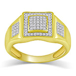 10K Yellow 0.24-0.25Ct D-Mens Micropave Ring