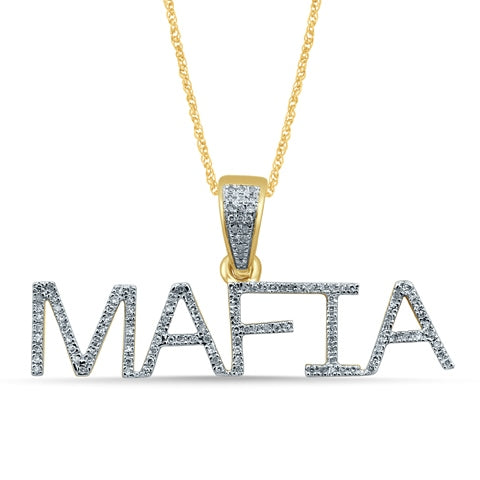 10K Yellow 0.27-0.30Ct D-  Mafia  Charm