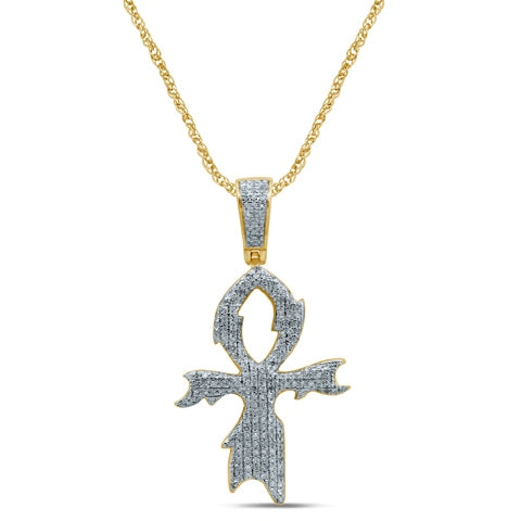 10K Yellowspl Price  0.51- 0.55Ct D-Charm Ankh