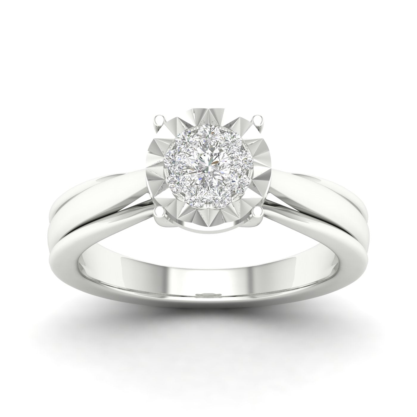 10K White 0.20Ct D-Ladies Rings