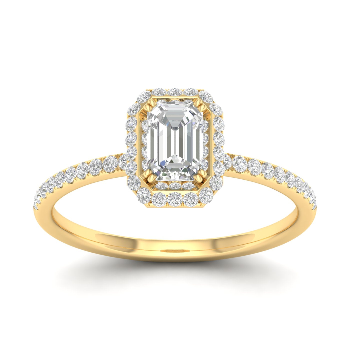 14K Yellow 0.62Ct D-Ladies Rings