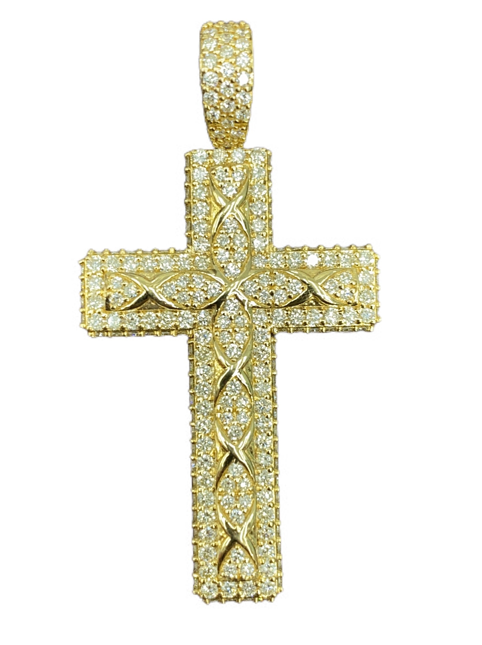 10K Yellow 3.75- 3.80Ct Dark Polish Cross