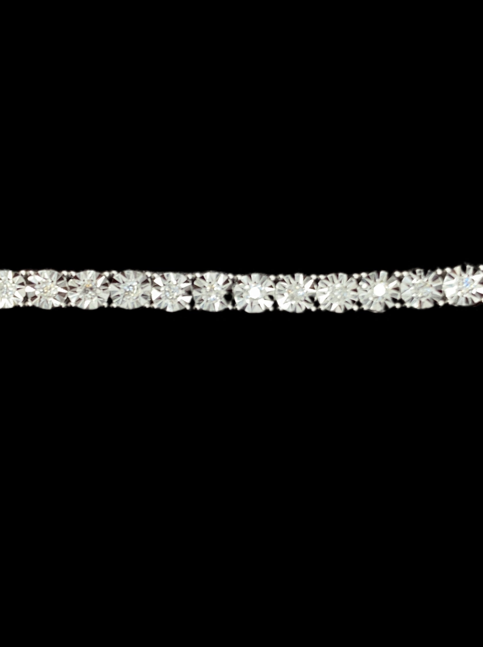 10K White 0.46-0.54Ct D-Fanuc Bracelet