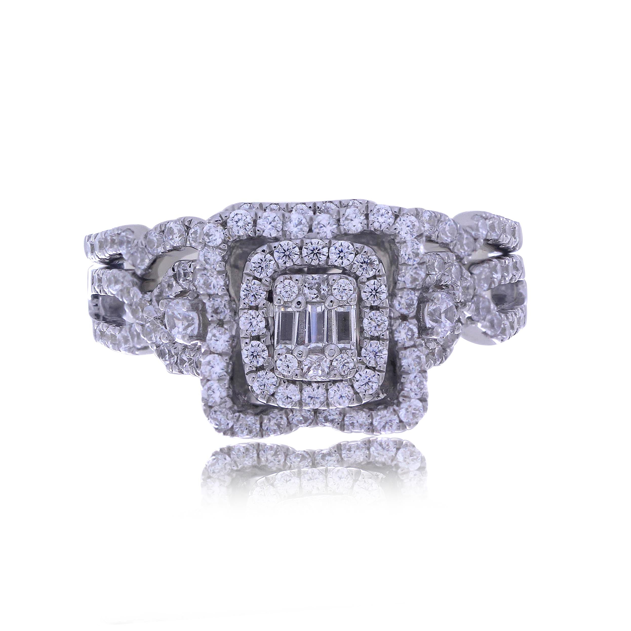 14K Whitespl Price:  0.71- 0.75 Ct D-Ladies Rings