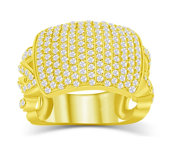 10K Yellow 2.85-2.96Ct D-Mens Rings