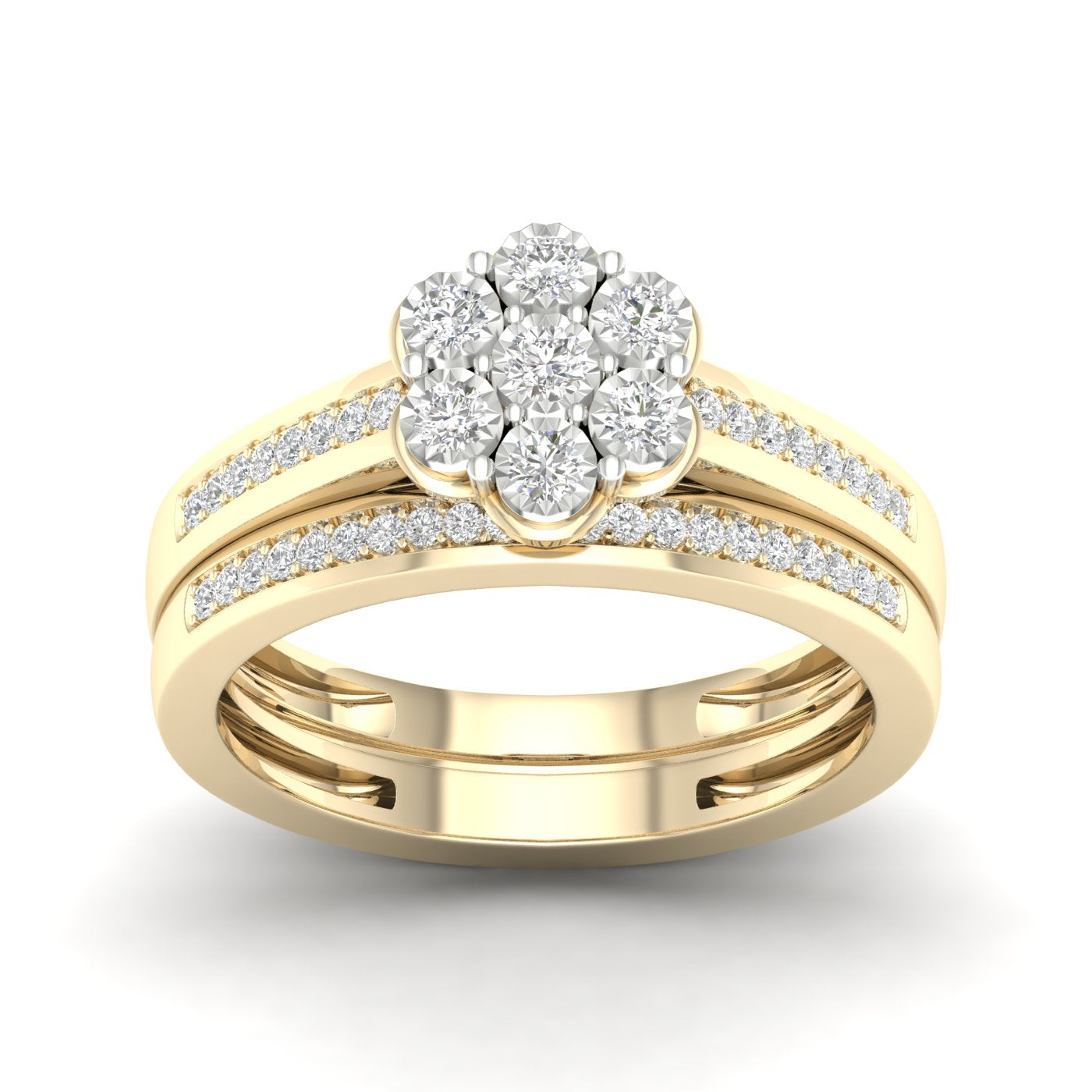 10K Yellow 0.25Ct D-Ladies Rings