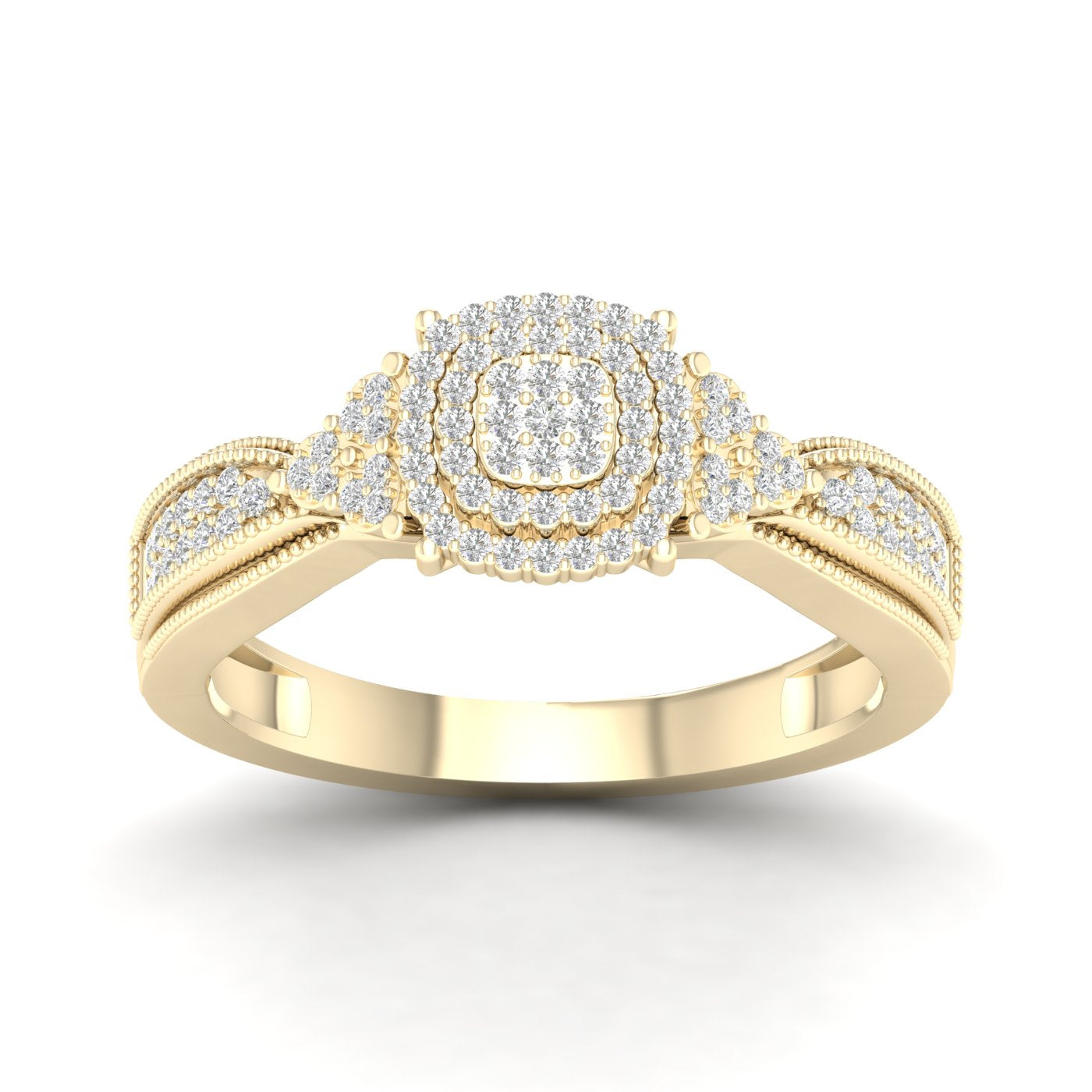 10K Yellow 0.25Ct D-Ladies Ring