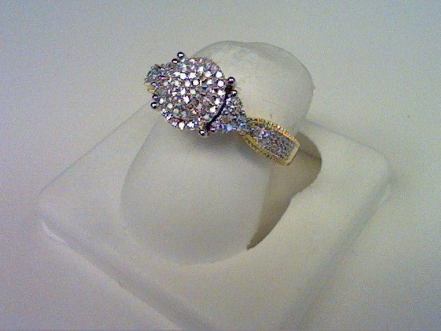 10K Yellow 0.25Ct D-Ladies Rings