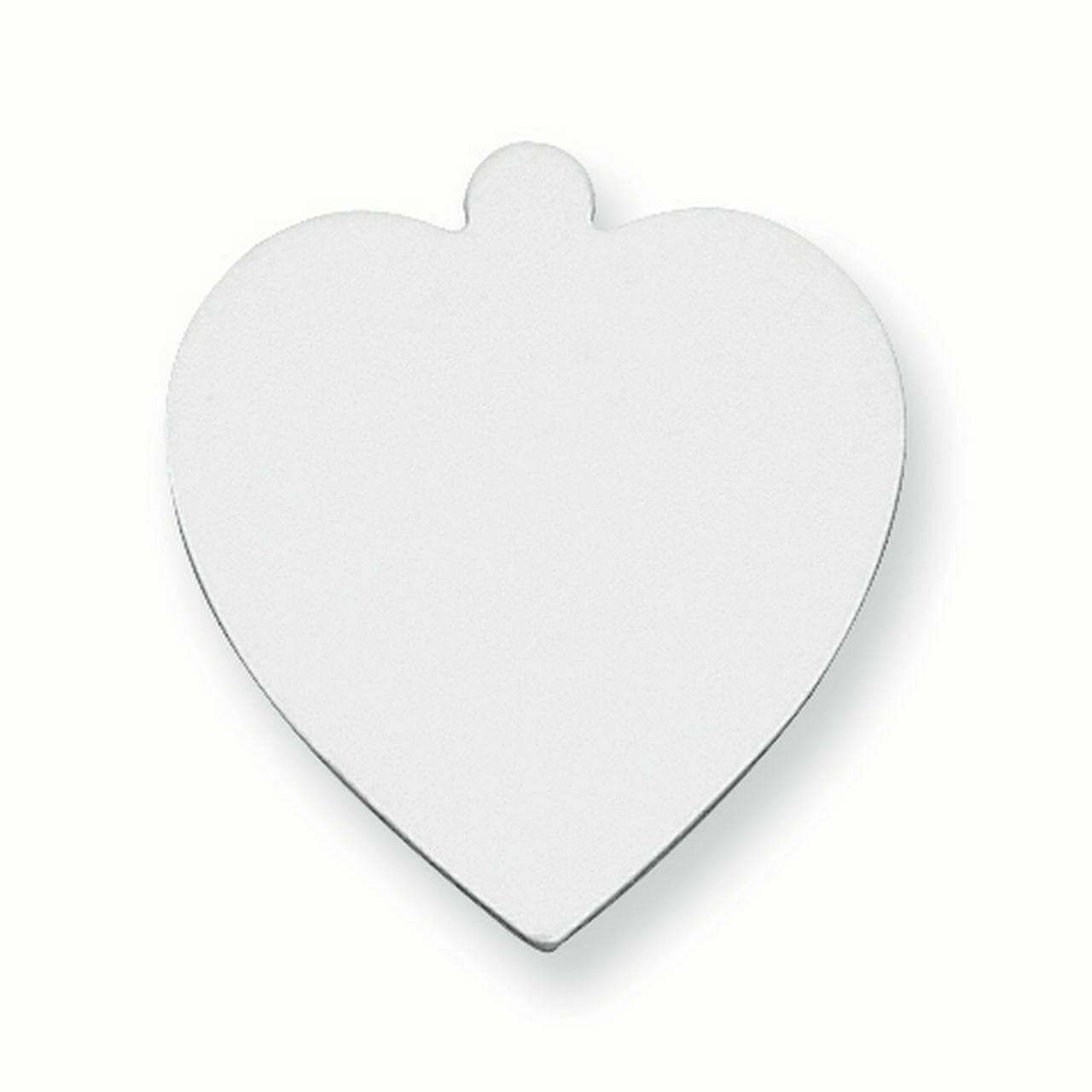 Sterling Silver Heart Shape w/Eyelet Stamping SS1237/35