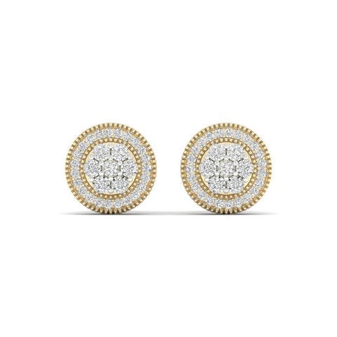 10K Yellow 0.16Ct D-Earrings