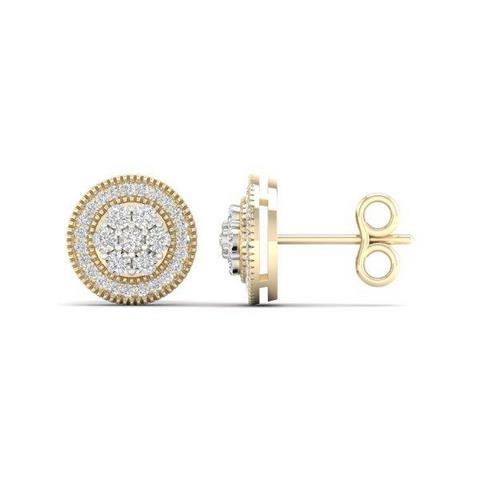 10K Yellow 0.16Ct D-Earrings