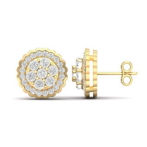 10K Yellow 0.16Ct D-Earring