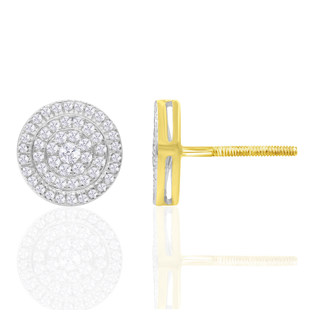 10K Yellow 0.40-0.44Ct D-Earrings