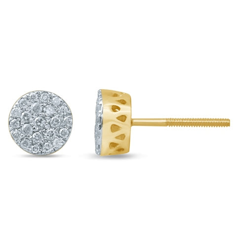 10K Yellow 0.24-0.26Ct D-Earrings