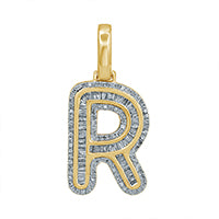 10K Yellow 0.52- 0.60Ct D-Baguette Initial  R