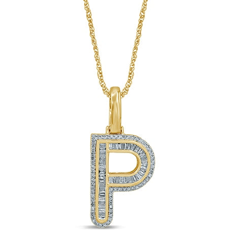 10K Yellow 0.41- 0.49 Ct D-Baguettes  Initial  P