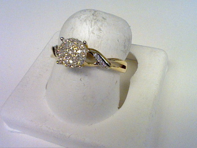 10K Yellow 0.12Ct D-Ladies Rings