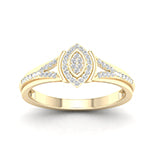 10K Yellow 0.10Ct D-Ladies Ring