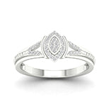 10K White 0.10Ct D-Ladies Rings