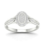 10K White 0.10Ct D-Ladies Rings