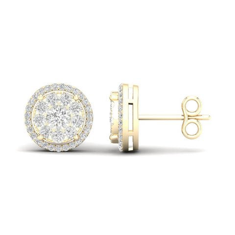 10K Yellow 0.20Ct D-Earrings