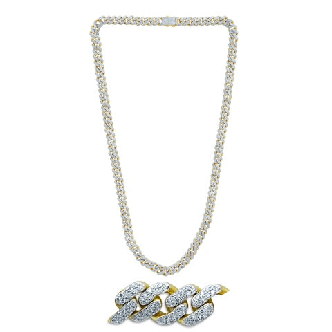 10K Yellow 12.55-12.70Ct D-Necklace